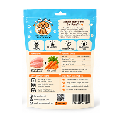 Carrot Wrapped Chicken Treats